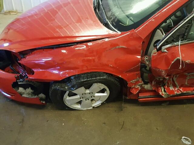 2G1WT58K081340892 - 2008 CHEVROLET IMPALA LT RED photo 9