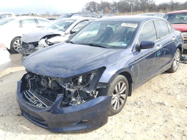 1HGCP3F76CA003774 - 2012 HONDA ACCORD EX BLUE photo 2