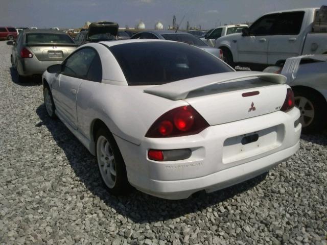 4A3AC84L0YE169347 - 2000 MITSUBISHI ECLIPSE GT WHITE photo 3