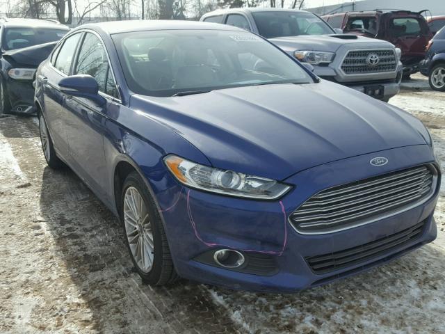 3FA6P0T92GR301711 - 2016 FORD FUSION SE BLUE photo 1