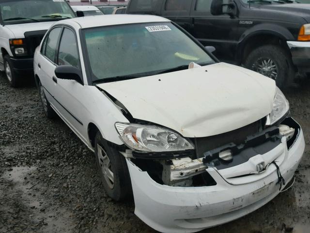 2HGES16365H564490 - 2005 HONDA CIVIC DX V WHITE photo 1