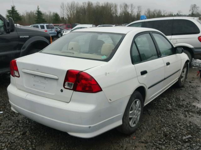 2HGES16365H564490 - 2005 HONDA CIVIC DX V WHITE photo 4