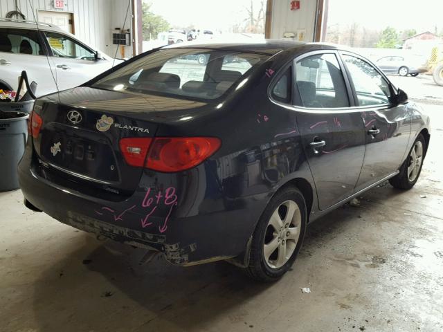 KMHDU46DX7U096788 - 2007 HYUNDAI ELANTRA GL BLACK photo 4