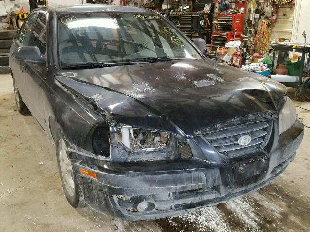 KMHDN46D35U934671 - 2005 HYUNDAI ELANTRA GL BLACK photo 1