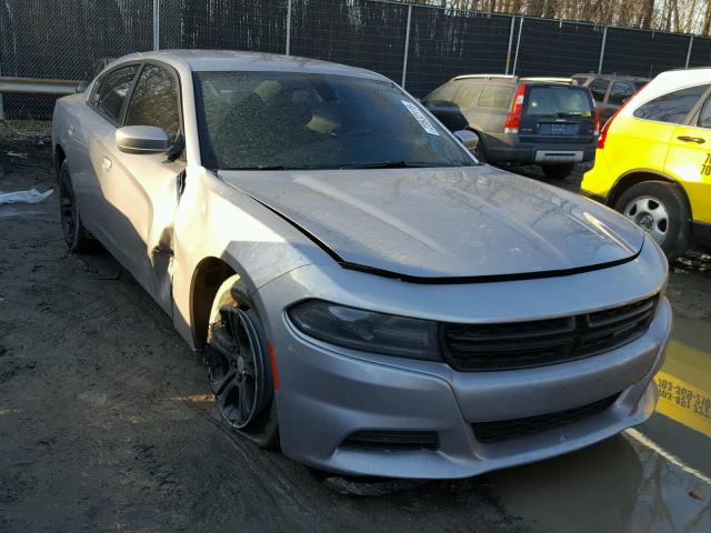 2C3CDXBG4FH856821 - 2015 DODGE CHARGER SE SILVER photo 1