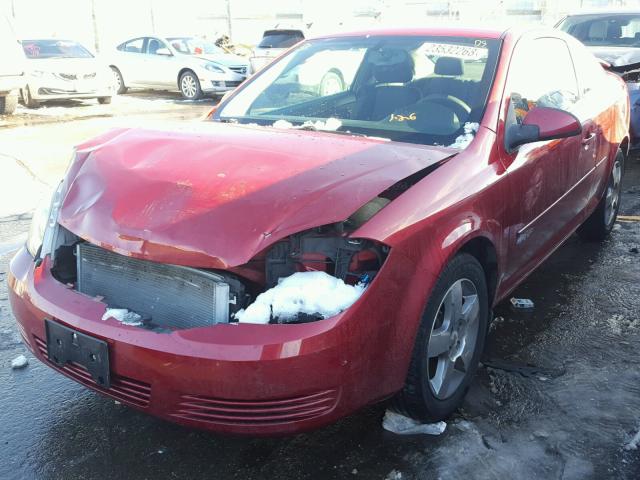 1G1AD1F59A7144178 - 2010 CHEVROLET COBALT 1LT RED photo 2