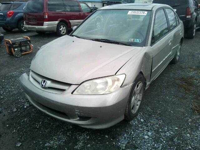 2HGES26714H532036 - 2004 HONDA CIVIC EX GOLD photo 2