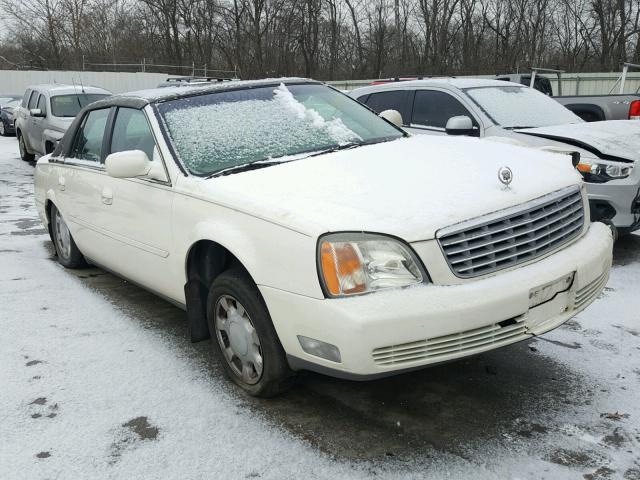 1G6KD54Y91U154682 - 2001 CADILLAC DEVILLE WHITE photo 1