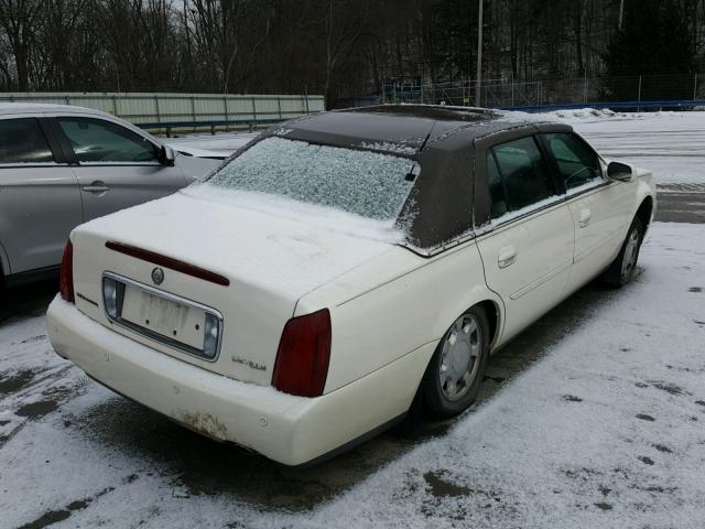 1G6KD54Y91U154682 - 2001 CADILLAC DEVILLE WHITE photo 4