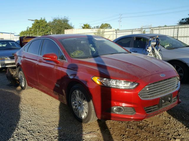 3FA6P0PU9GR320819 - 2016 FORD FUSION SE RED photo 1