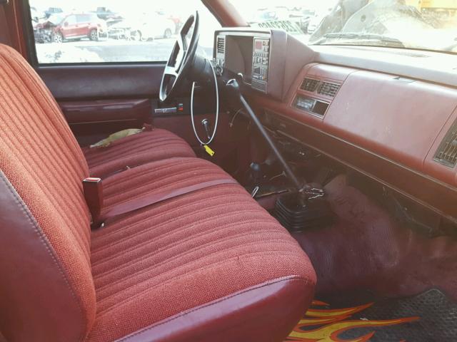 2GTFK29K6L1558349 - 1990 GMC SIERRA K25 MAROON photo 5