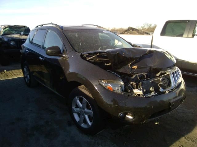 JN8AZ18U89W021801 - 2009 NISSAN MURANO S BLACK photo 1