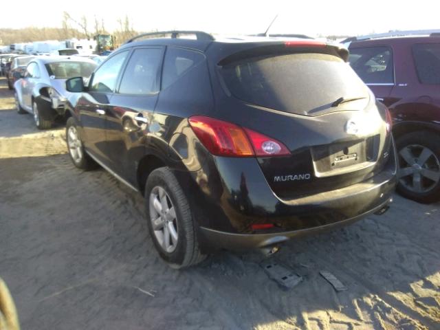 JN8AZ18U89W021801 - 2009 NISSAN MURANO S BLACK photo 3