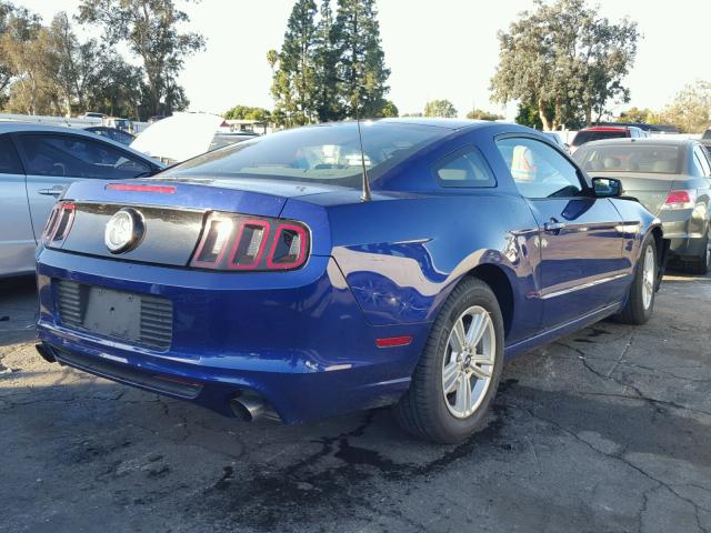 1ZVBP8AM6E5327711 - 2014 FORD MUSTANG BLUE photo 4