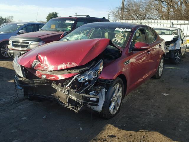 5XXGN4A70DG132151 - 2013 KIA OPTIMA EX RED photo 2