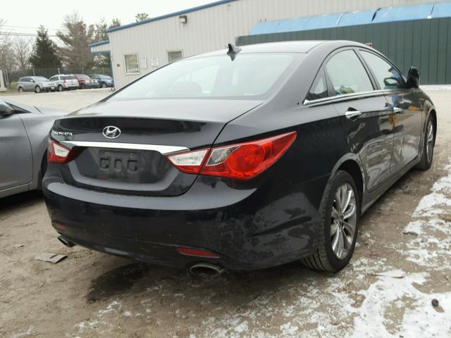 5NPEC4AC0BH051064 - 2011 HYUNDAI SONATA SE BLACK photo 4