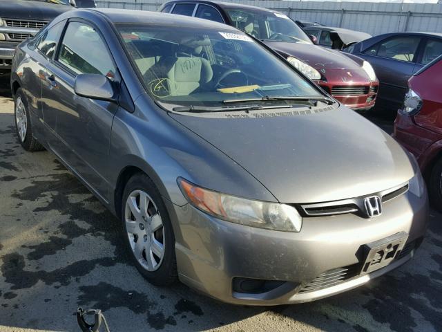 2HGFG12657H504564 - 2007 HONDA CIVIC LX GRAY photo 1