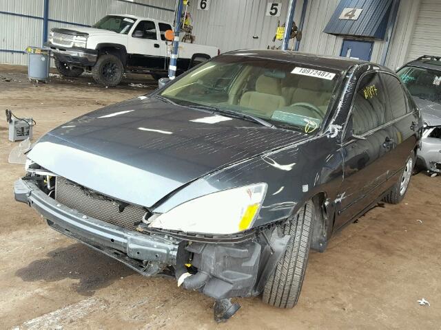 1HGCM56455A136975 - 2005 HONDA ACCORD LX BLACK photo 2