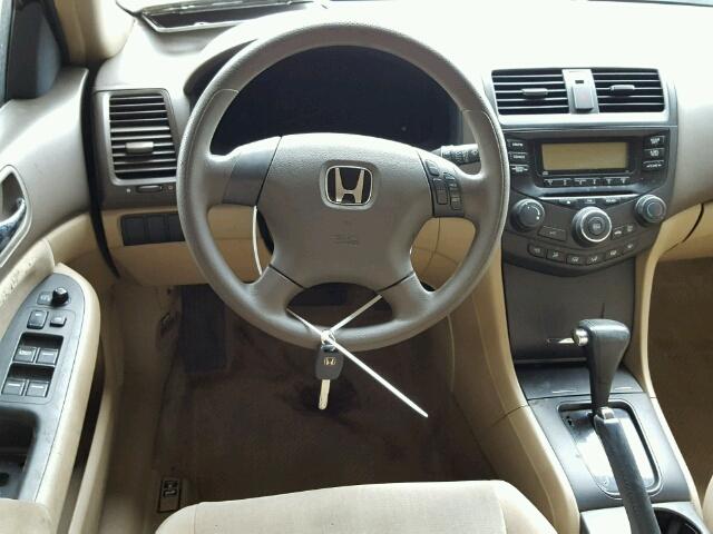 1HGCM56455A136975 - 2005 HONDA ACCORD LX BLACK photo 9