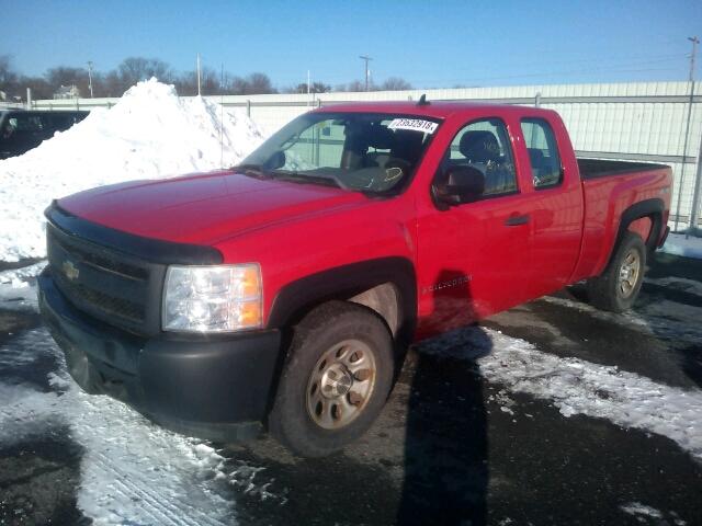 2GCEK19C171620275 - 2007 CHEVROLET SILVERADO RED photo 2