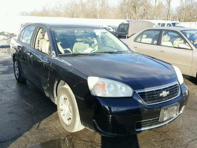 1G1ZS51F06F289171 - 2006 CHEVROLET MALIBU LS BLACK photo 1