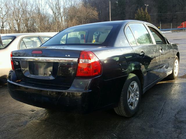 1G1ZS51F06F289171 - 2006 CHEVROLET MALIBU LS BLACK photo 4