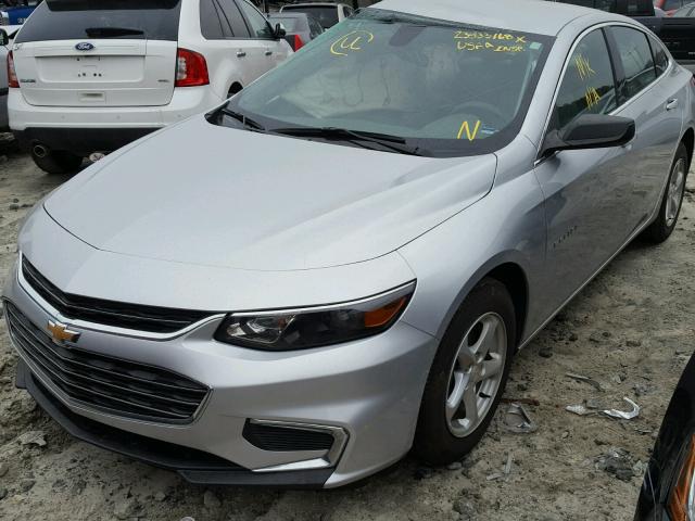 1G1ZB5ST1GF358455 - 2016 CHEVROLET MALIBU LS ვერცხლისფერი ფოტო 2