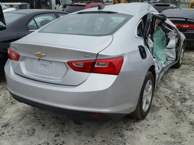 1G1ZB5ST1GF358455 - 2016 CHEVROLET MALIBU LS SILVER photo 4