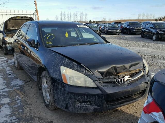 1HGCM56727A804552 - 2007 HONDA ACCORD EX BLACK photo 1