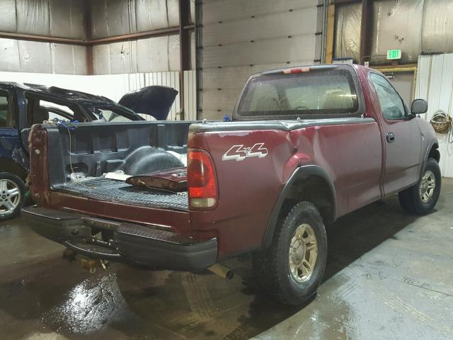 2FTRF18233CA55072 - 2003 FORD F150 RED photo 4