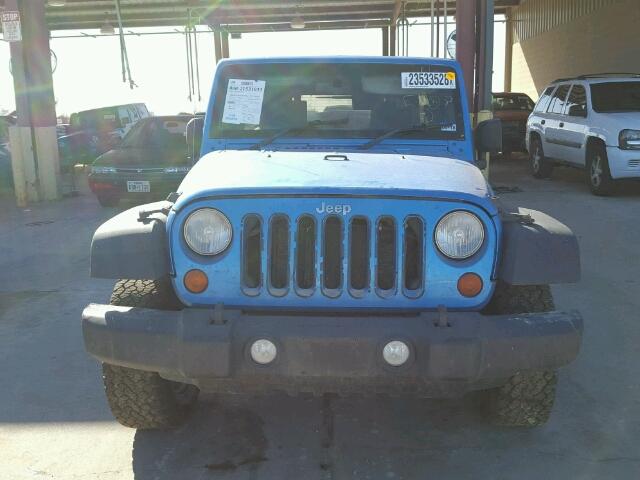 1J4BZ3H1XAL180384 - 2010 JEEP WRANGLER U BLUE photo 10