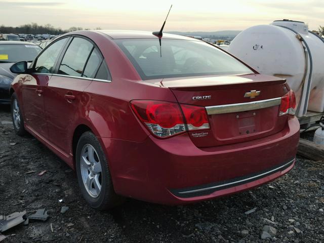 1G1PD5SB8E7137404 - 2014 CHEVROLET CRUZE LT RED photo 3