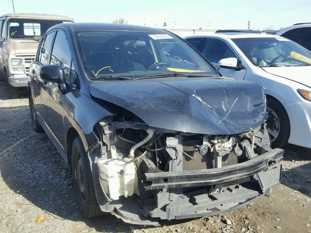 3N1BC13E87L386843 - 2007 NISSAN VERSA S BLACK photo 1