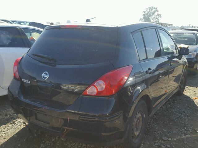 3N1BC13E87L386843 - 2007 NISSAN VERSA S BLACK photo 4