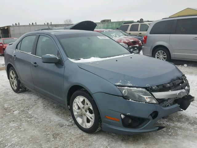 3FAHP0HA5CR396884 - 2012 FORD FUSION SE BLUE photo 1