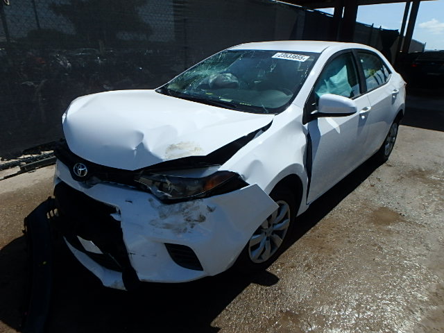 5YFBURHE5FP259101 - 2015 TOYOTA COROLLA L WHITE photo 2