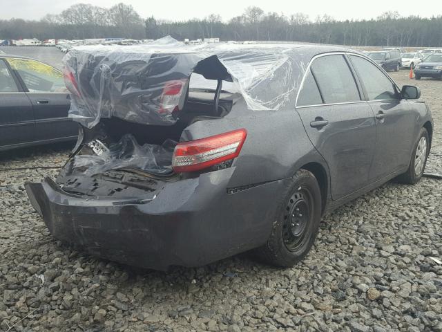 4T1BF3EK1BU220287 - 2011 TOYOTA CAMRY BASE GRAY photo 4