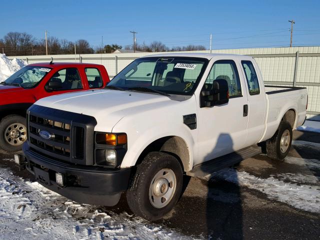 1FTSX21578EC55771 - 2008 FORD F250 SUPER WHITE photo 2