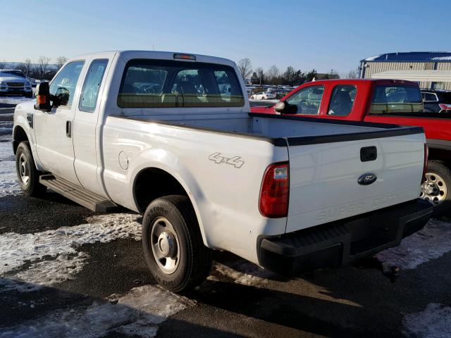 1FTSX21578EC55771 - 2008 FORD F250 SUPER WHITE photo 3