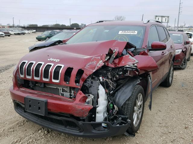 1C4PJLCS5HW653507 - 2017 JEEP CHEROKEE L RED photo 2