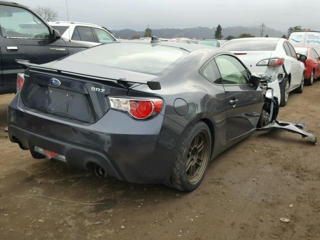 JF1ZCAB16H9601047 - 2017 SUBARU BRZ 2.0 PR GRAY photo 4