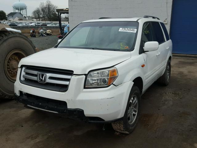 5FNYF18518B028488 - 2008 HONDA PILOT EXL WHITE photo 2