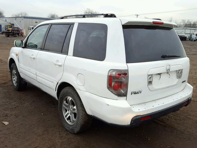 5FNYF18518B028488 - 2008 HONDA PILOT EXL WHITE photo 3