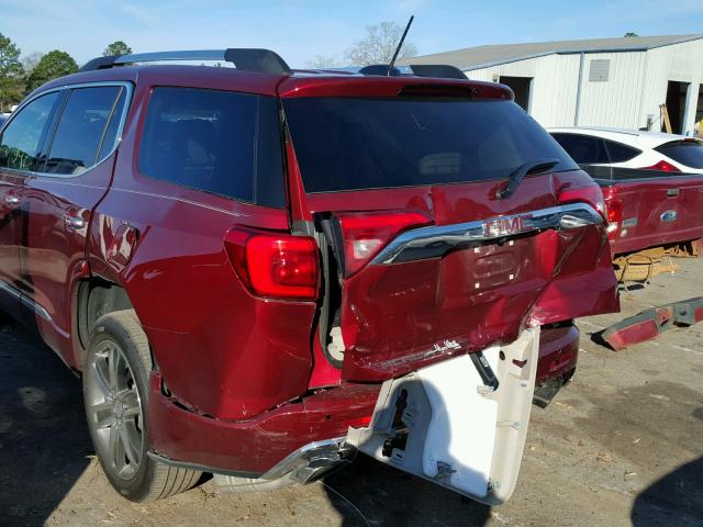 1GKKNPLS7HZ156046 - 2017 GMC ACADIA DEN RED photo 9