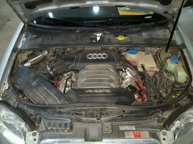 WAUDH48H28K015656 - 2008 AUDI A4 3.2 CAB GRAY photo 7