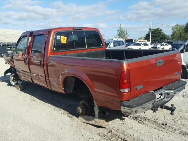 1FTSW31LX1EB70341 - 2001 FORD F350 SRW S RED photo 3