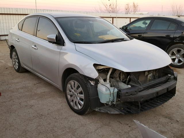 3N1AB7AP5EL685483 - 2014 NISSAN SENTRA S SILVER photo 1