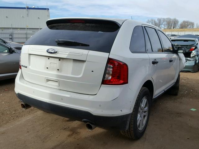 2FMDK3GC5DBA52060 - 2013 FORD EDGE SE WHITE photo 4