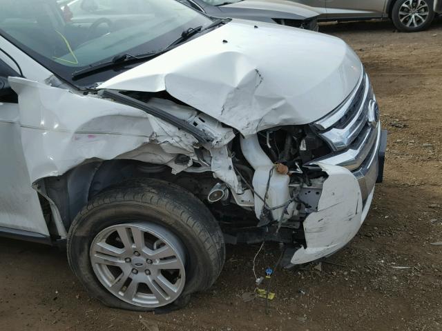 2FMDK3GC5DBA52060 - 2013 FORD EDGE SE WHITE photo 9