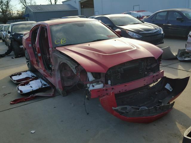 2C3CDXEJ4CH114762 - 2012 DODGE CHARGER SR RED photo 1